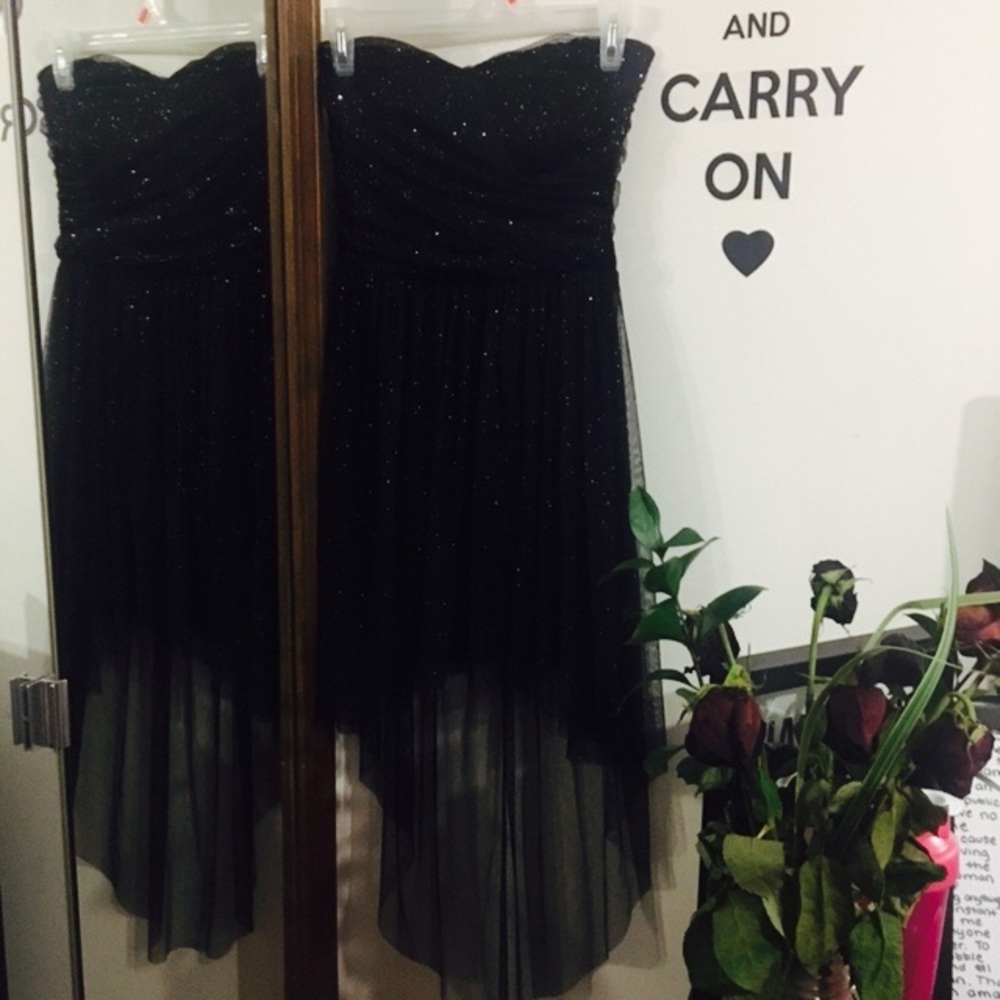 Black glittery dress